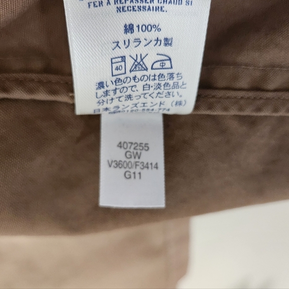 Lands End Canvas womens Brown 100% Cotton Short Uitility Jacket |M| - Picture 8 of 10